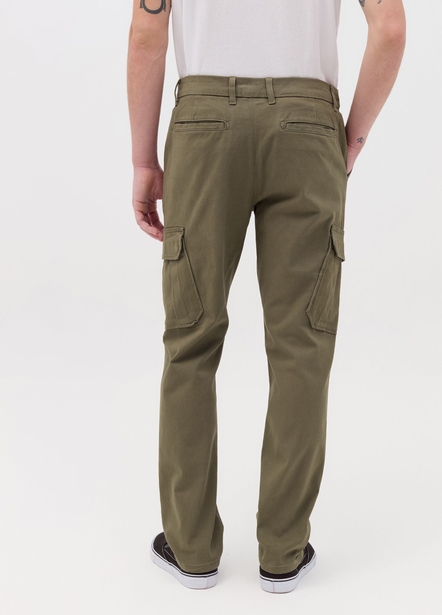 Slim-fit cargo trousers