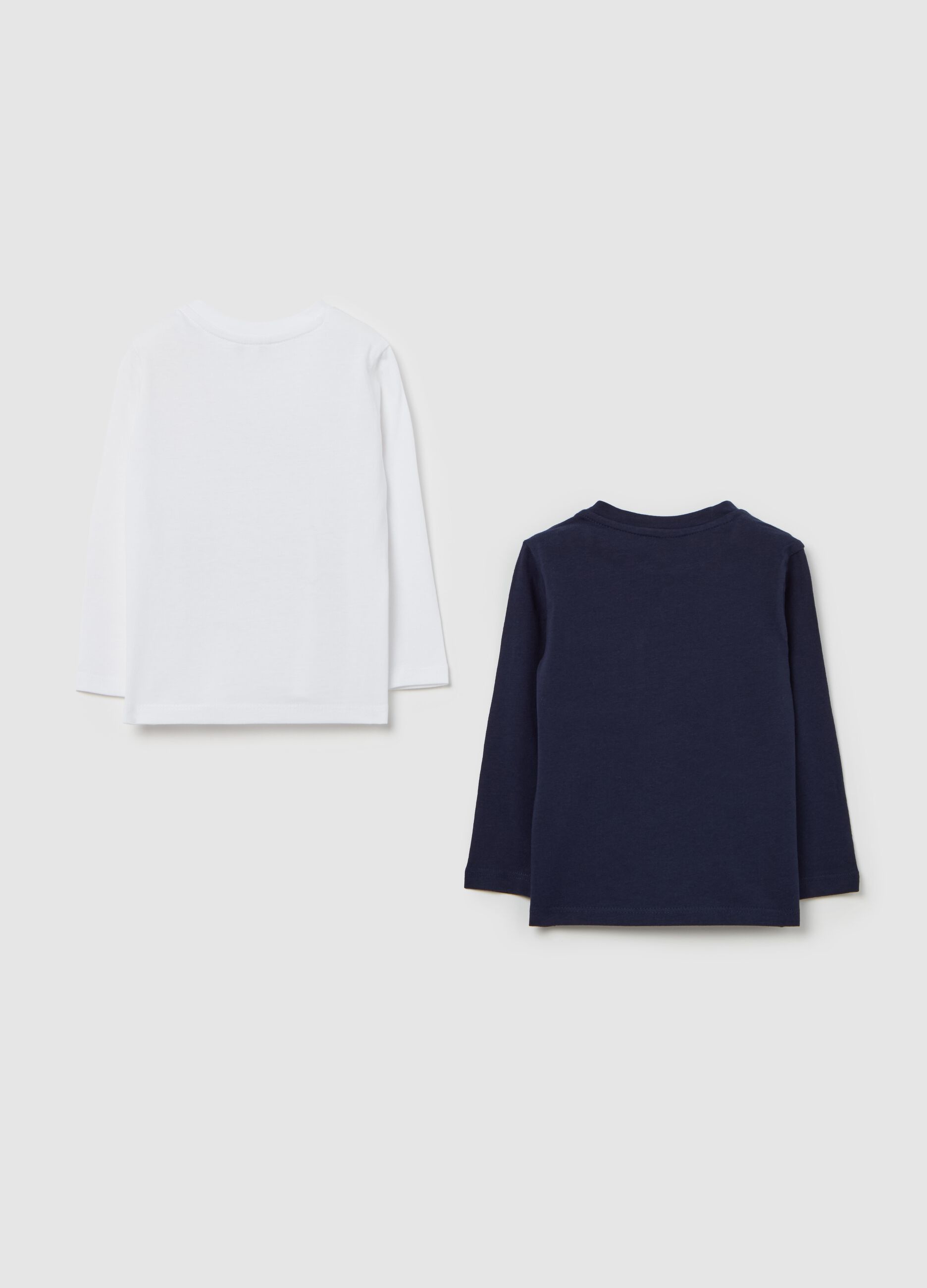 Two-pack long-sleeved T-shirt in cotton