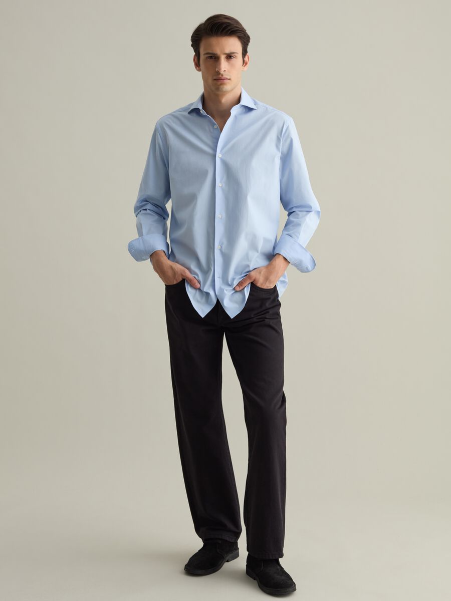 Cotton shirt with regular fit_0