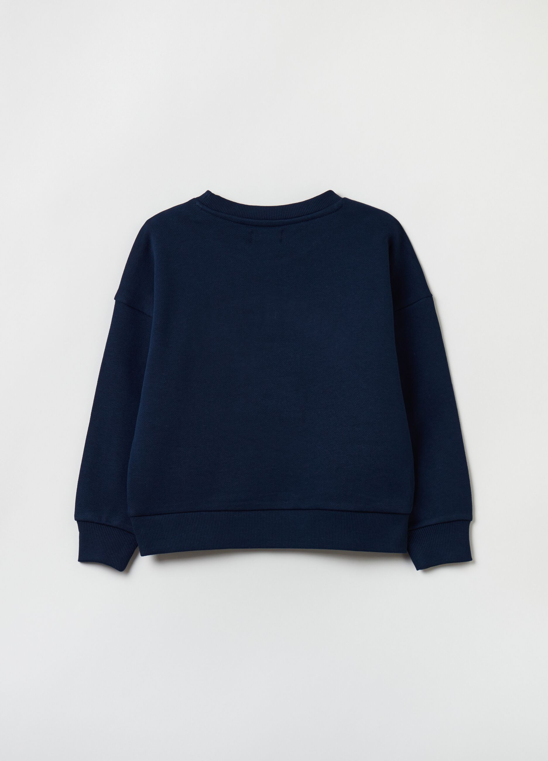 French terry sweatshirt with embroidery