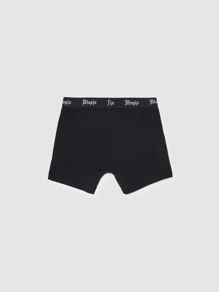 Bipack Boxer With External Elastic Band Black_2