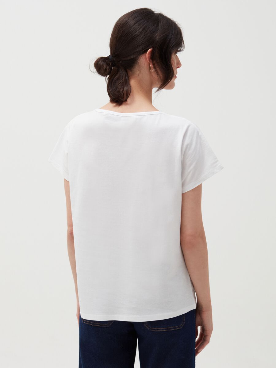 Cotton T-shirt with kimono sleeves_2