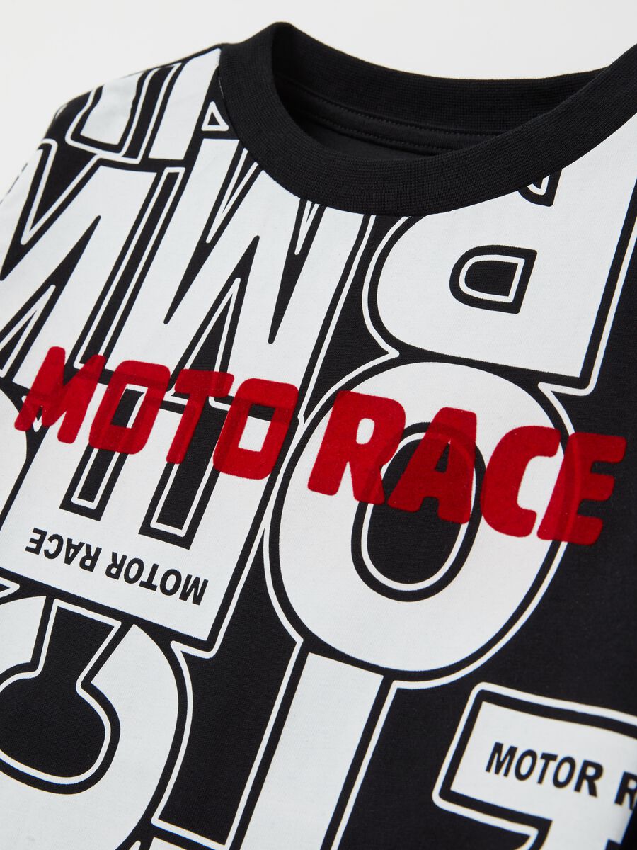 T-shirt maniche lunghe stampa "MOTO RACE"_2