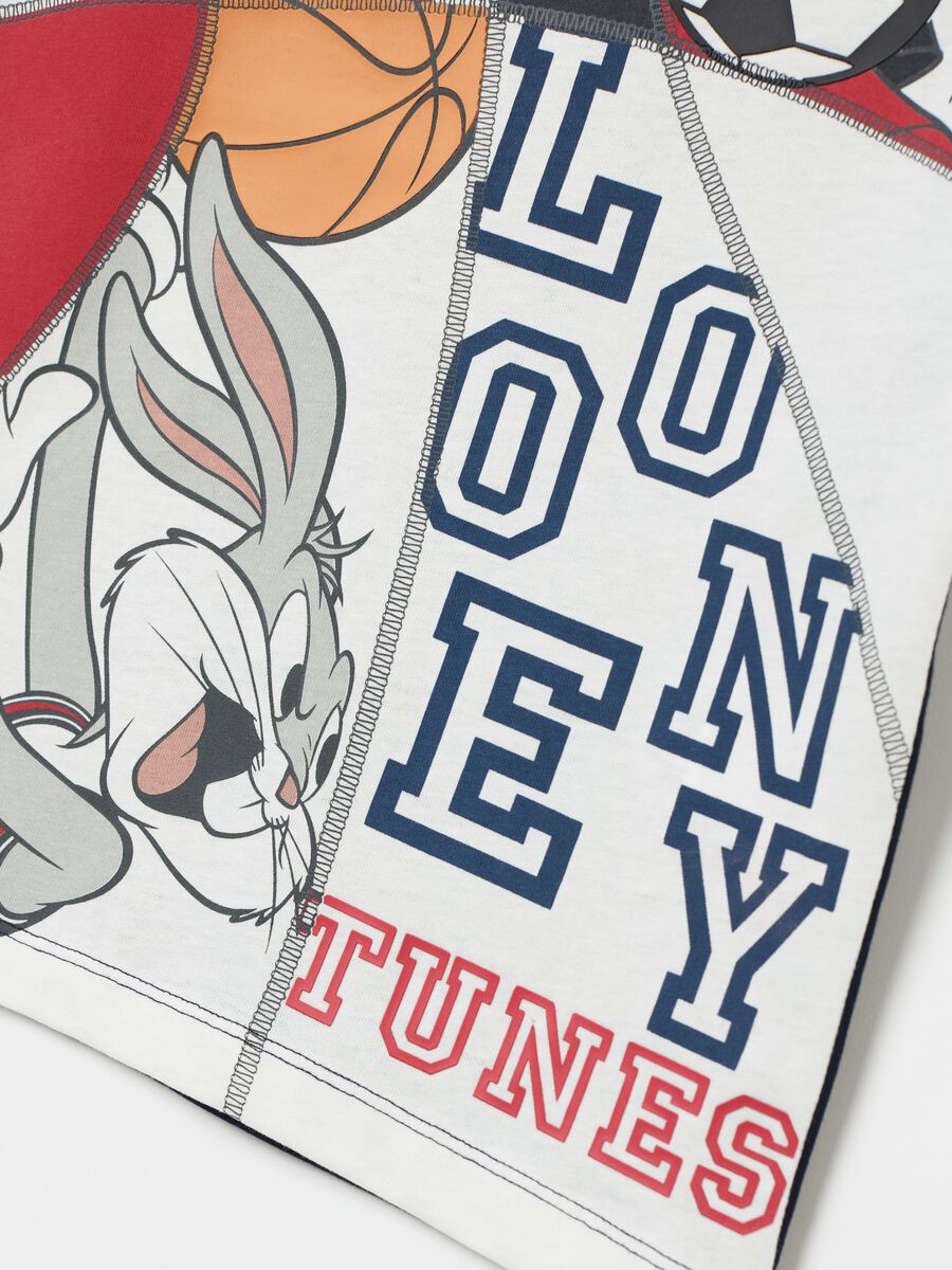 T-shirt color-block con Bugs Bunny e Duffy Duck_3