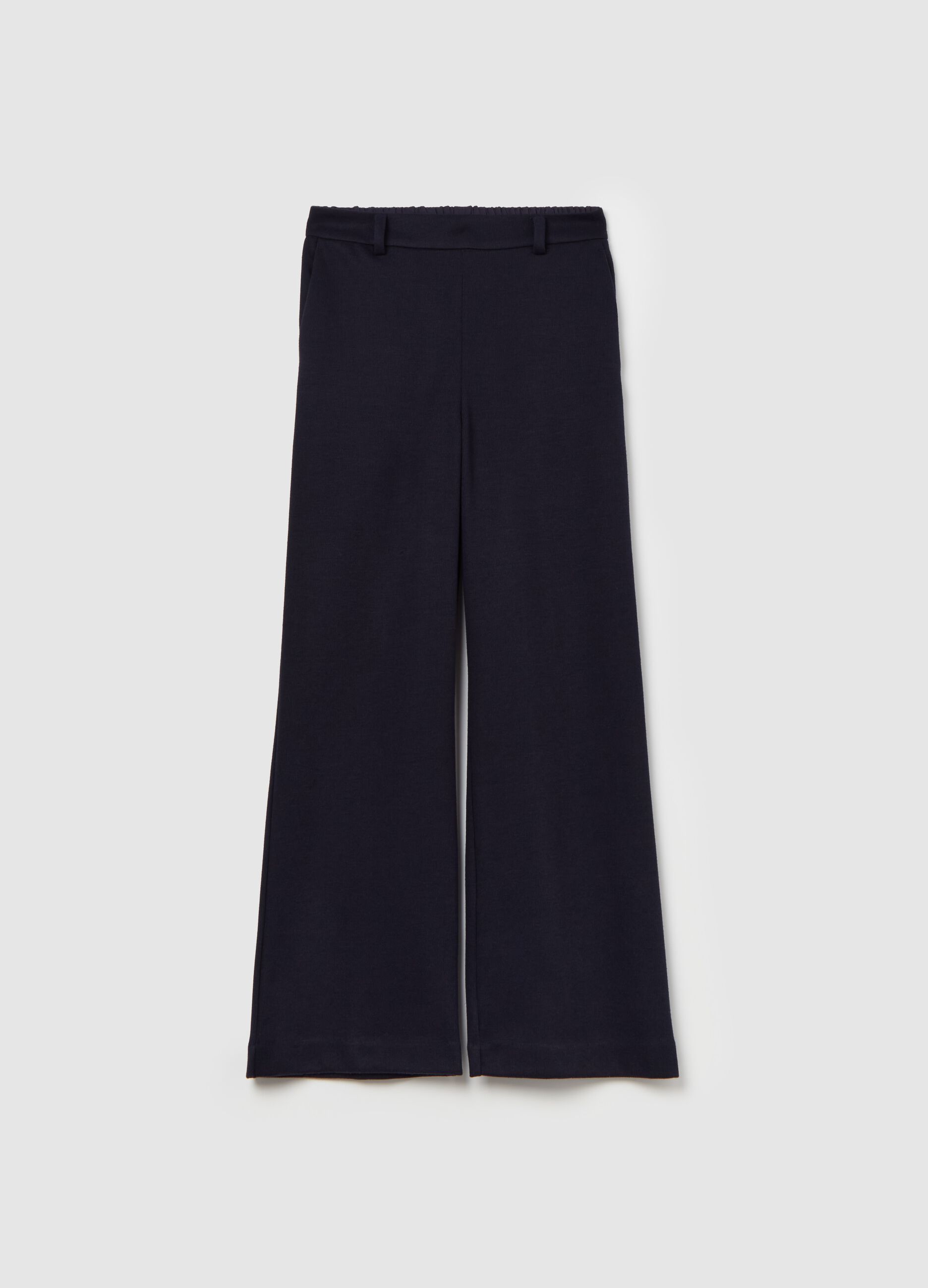 Relaxed-fit knit trousers