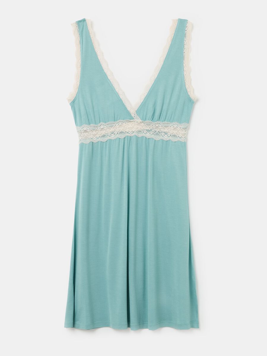 Sleeveless nightshirt with lace_4