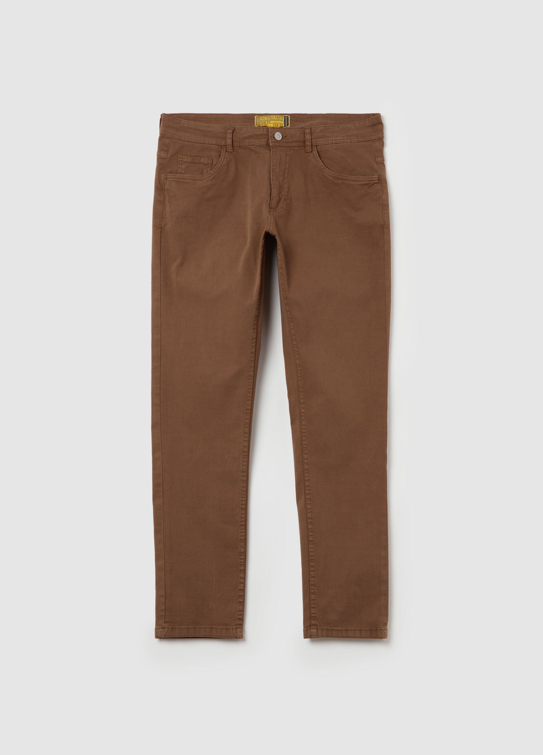 Pantaloni slim fit cinque tasche