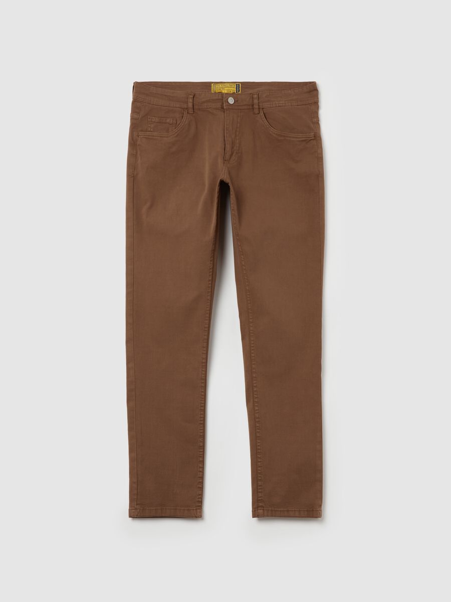 Pantaloni slim fit cinque tasche_0