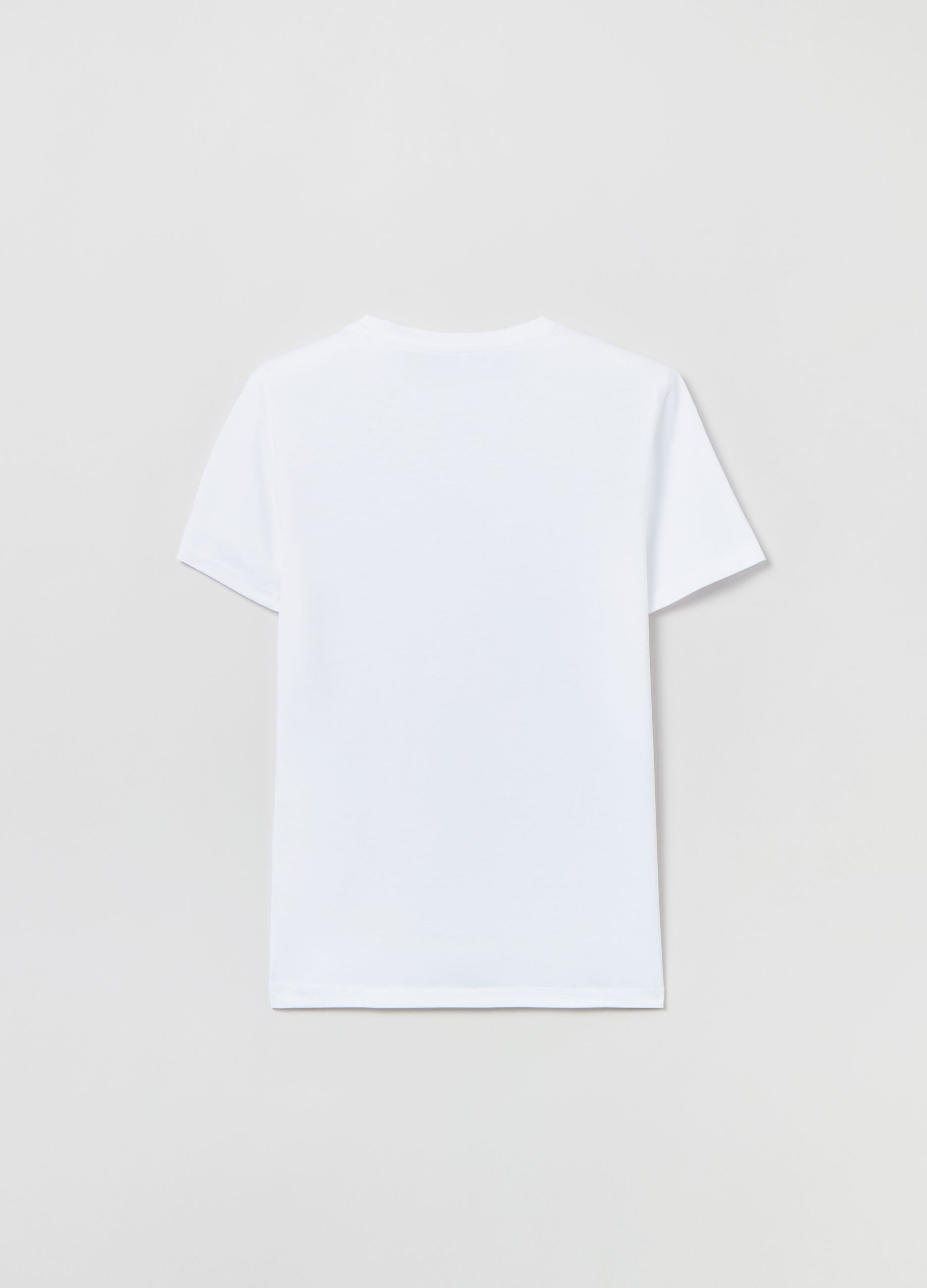 Cotton T-shirt with Darth Vader print