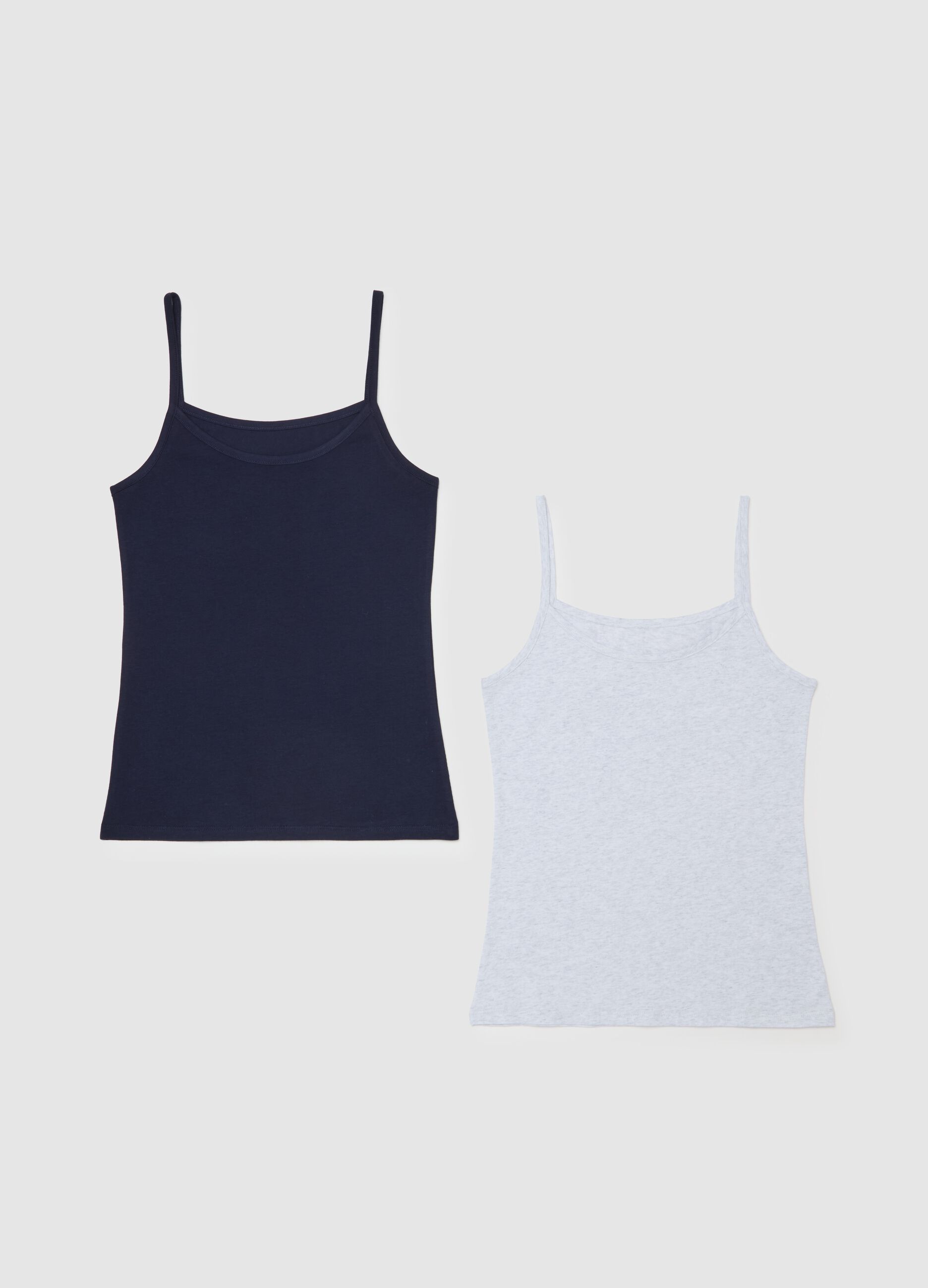 Two-pack organic cotton vests