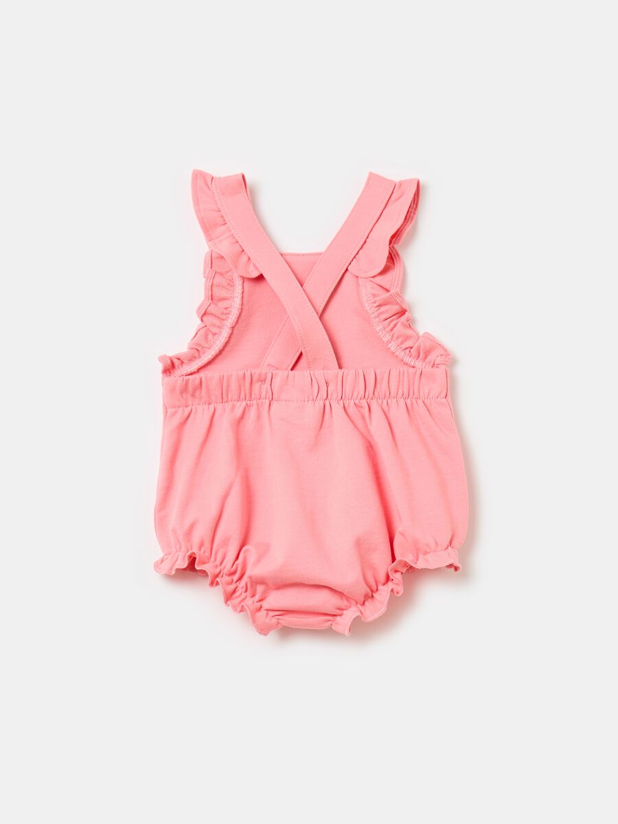 Organic cotton romper suit with frills_1
