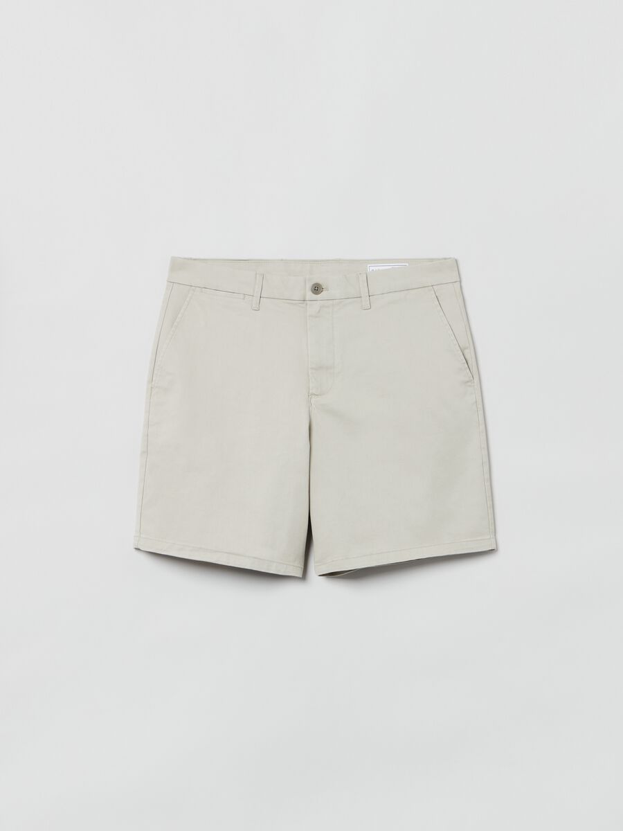 Shorts in stretch cotton_0