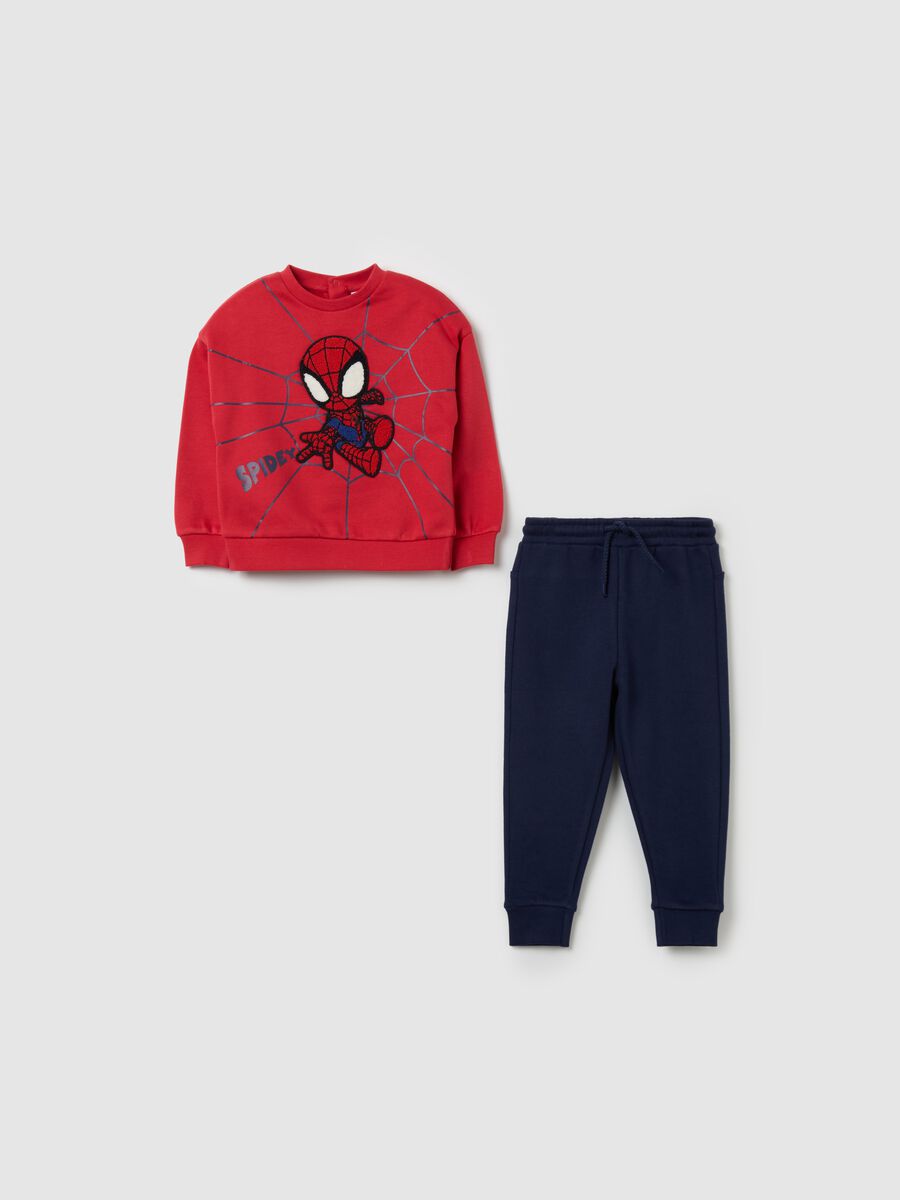 Organic cotton jogging set with Spidey patch_0