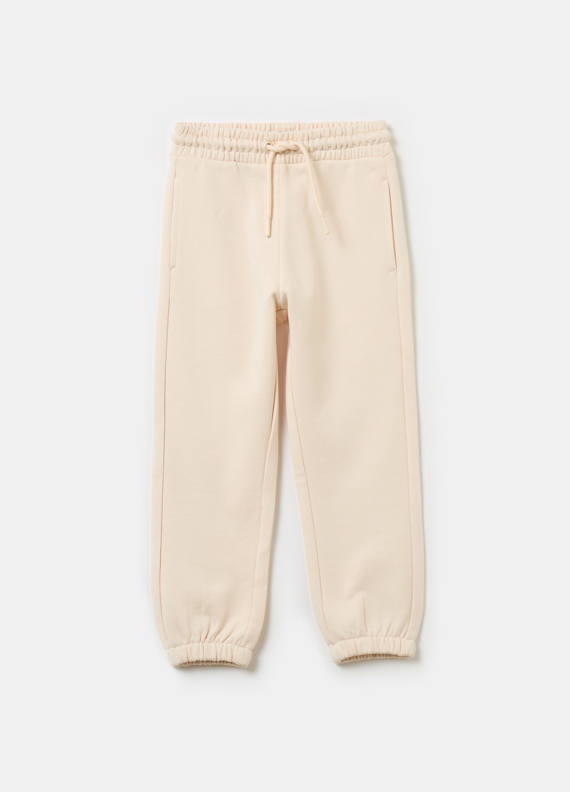 Essential joggers in organic cotton with drawstring