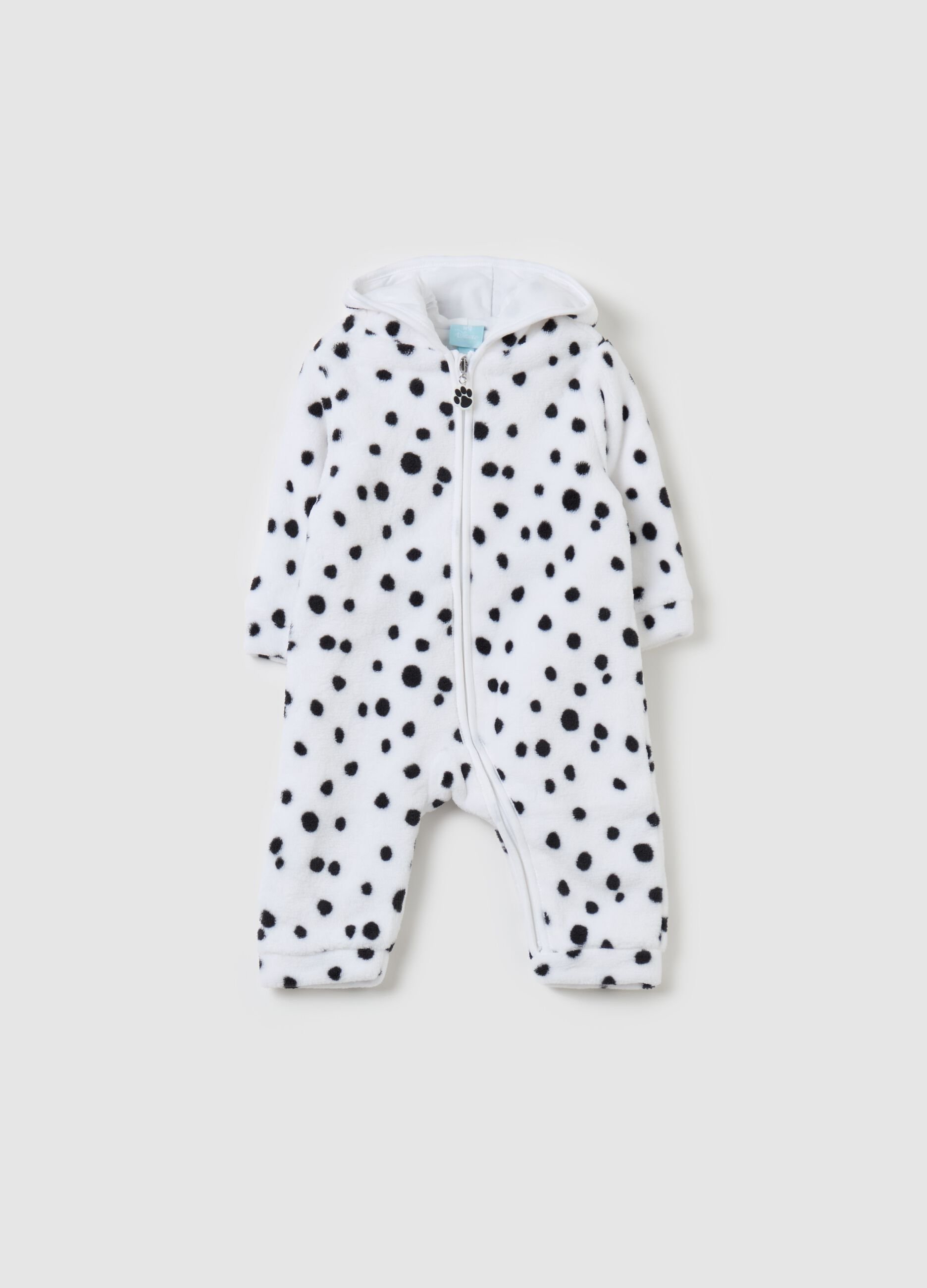 101 Dalmatians onesie in faux fur