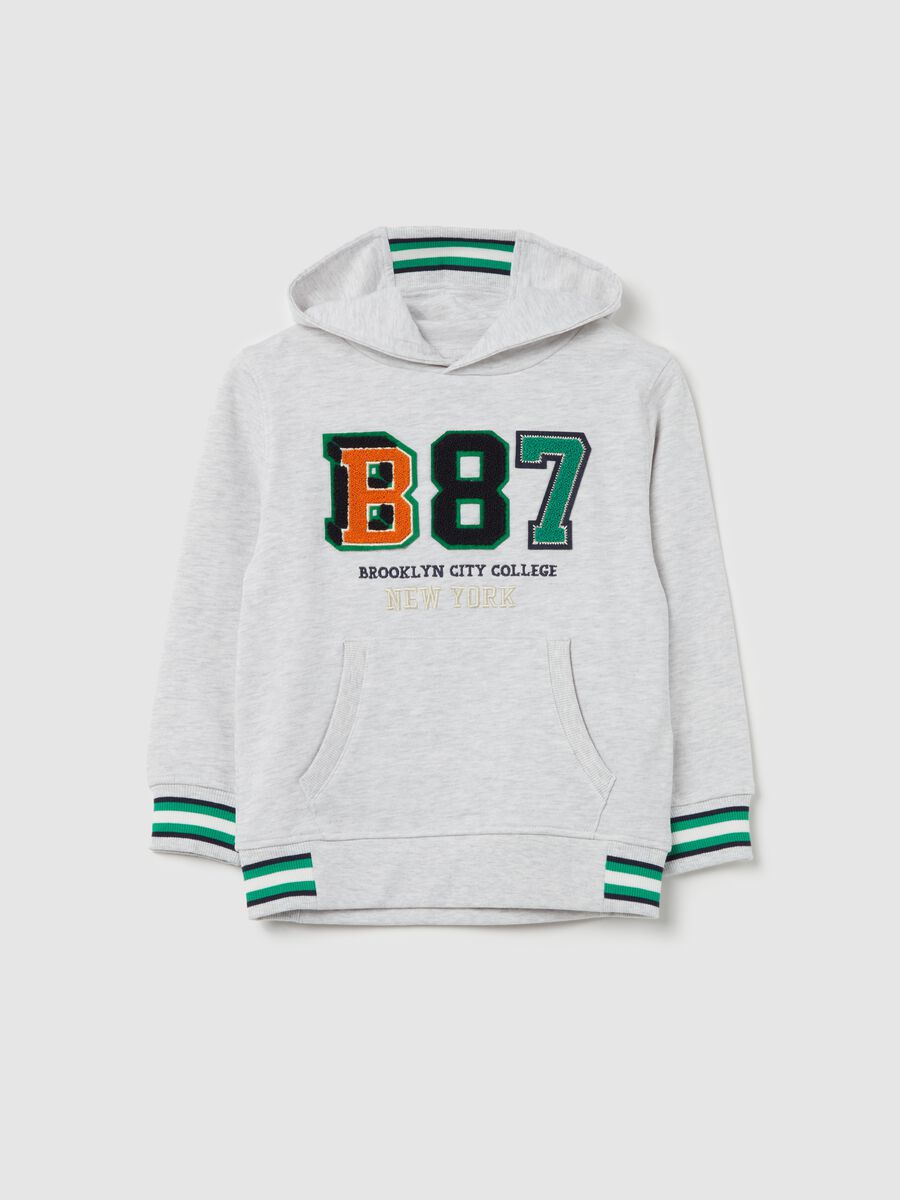 "Brooklyn City College” sweatshirt with hood_0