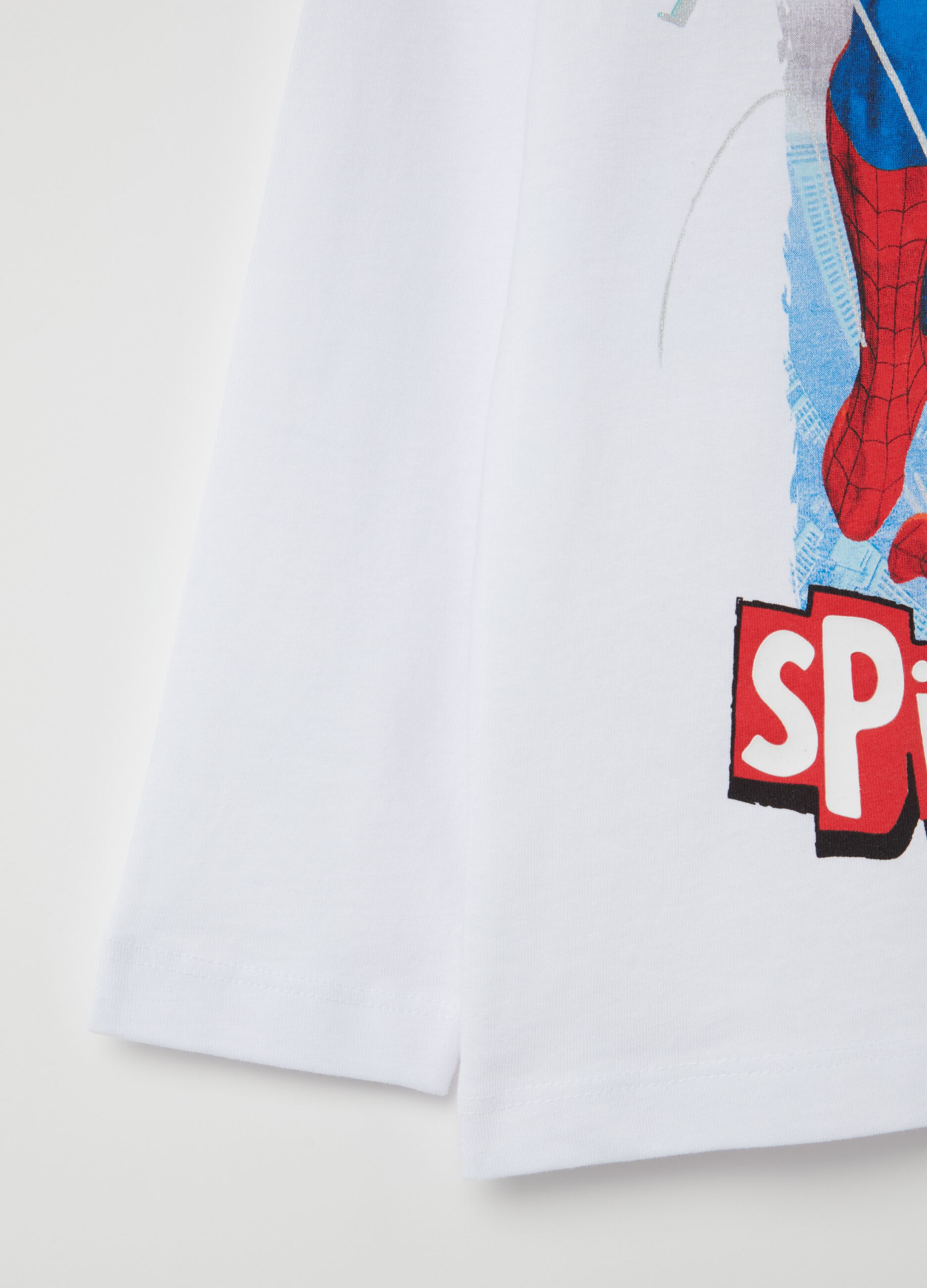 T-shirt with long sleeves and Spider-Man print