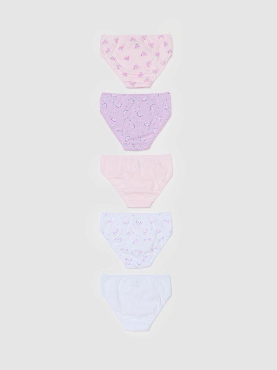 Five-pack briefs in organic cotton with bow_1