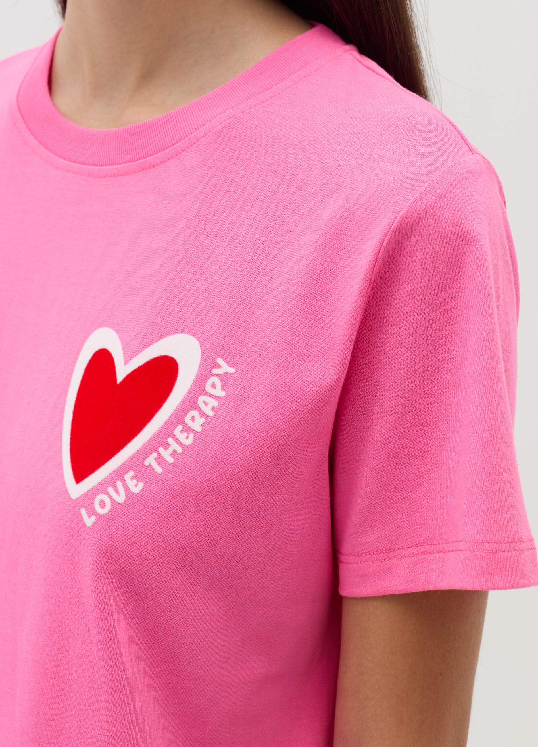 T-shirt with heart print