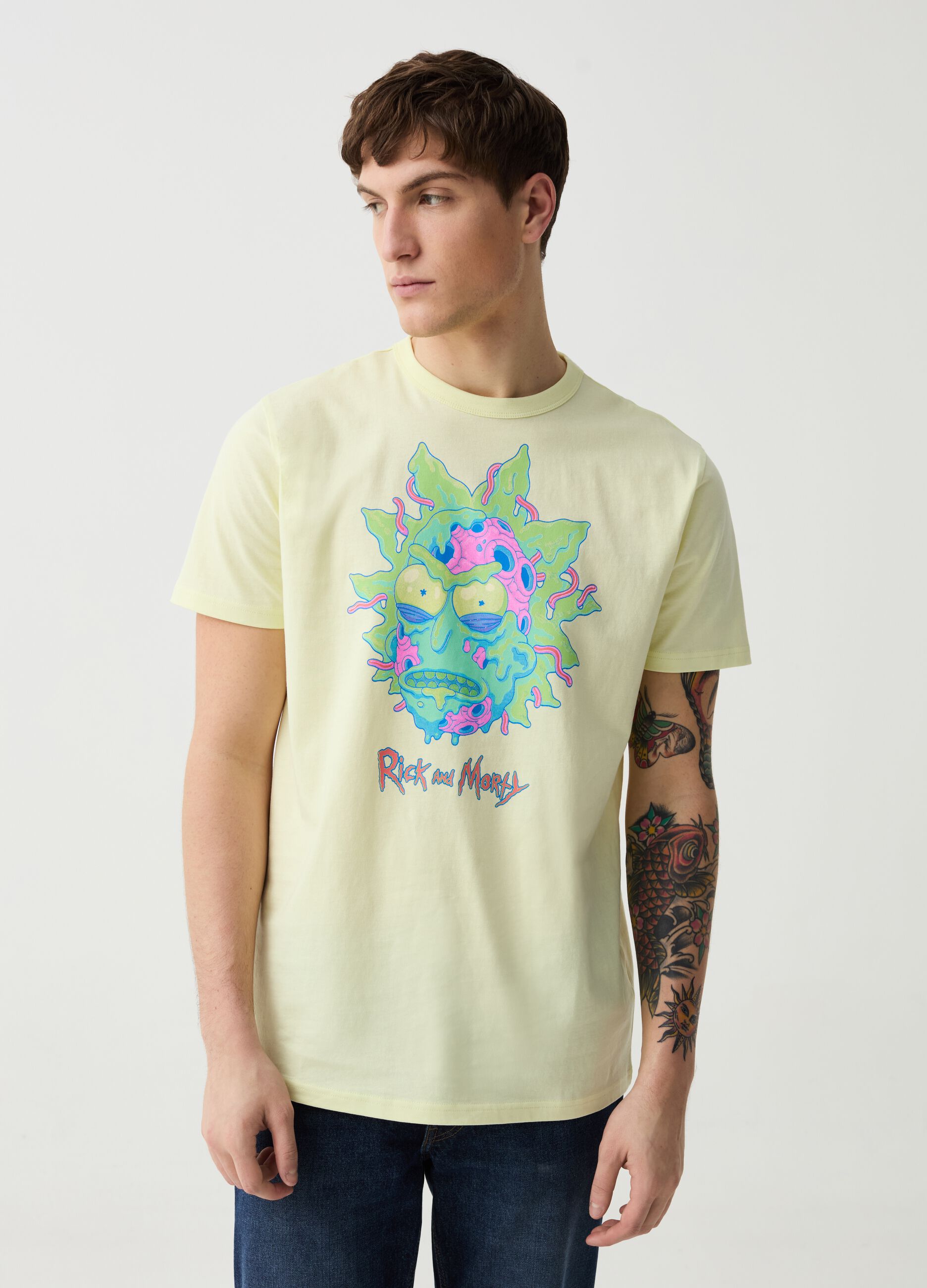 Ovs T-shirt con stampa Rick and Morty