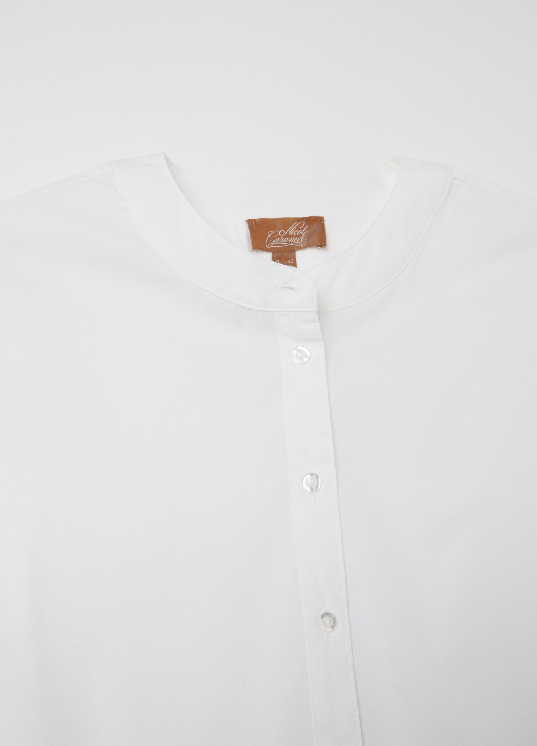 Camicia premaman con collo alla coreana