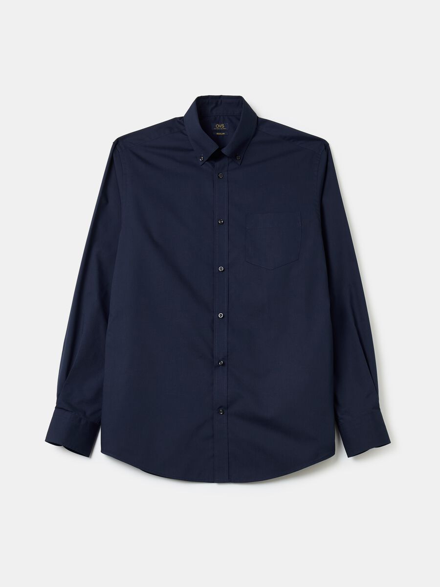 Regular-fit shirt with button-down collar_4