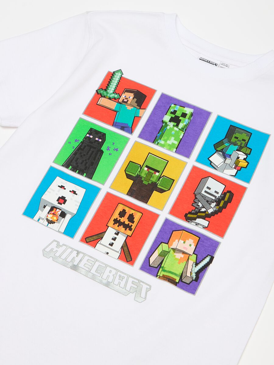 T-shirt with Minecraft blocks print_2