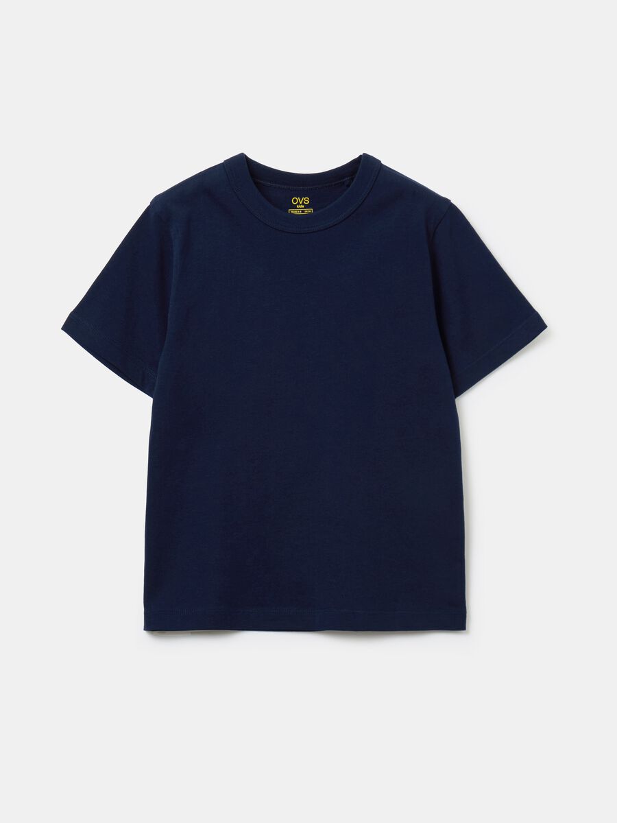 Essential solid colour T-shirt in organic cotton_0