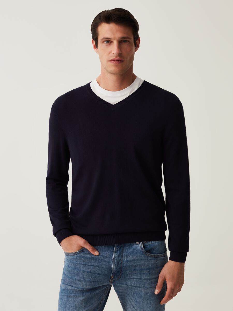 V-neck pullover_0