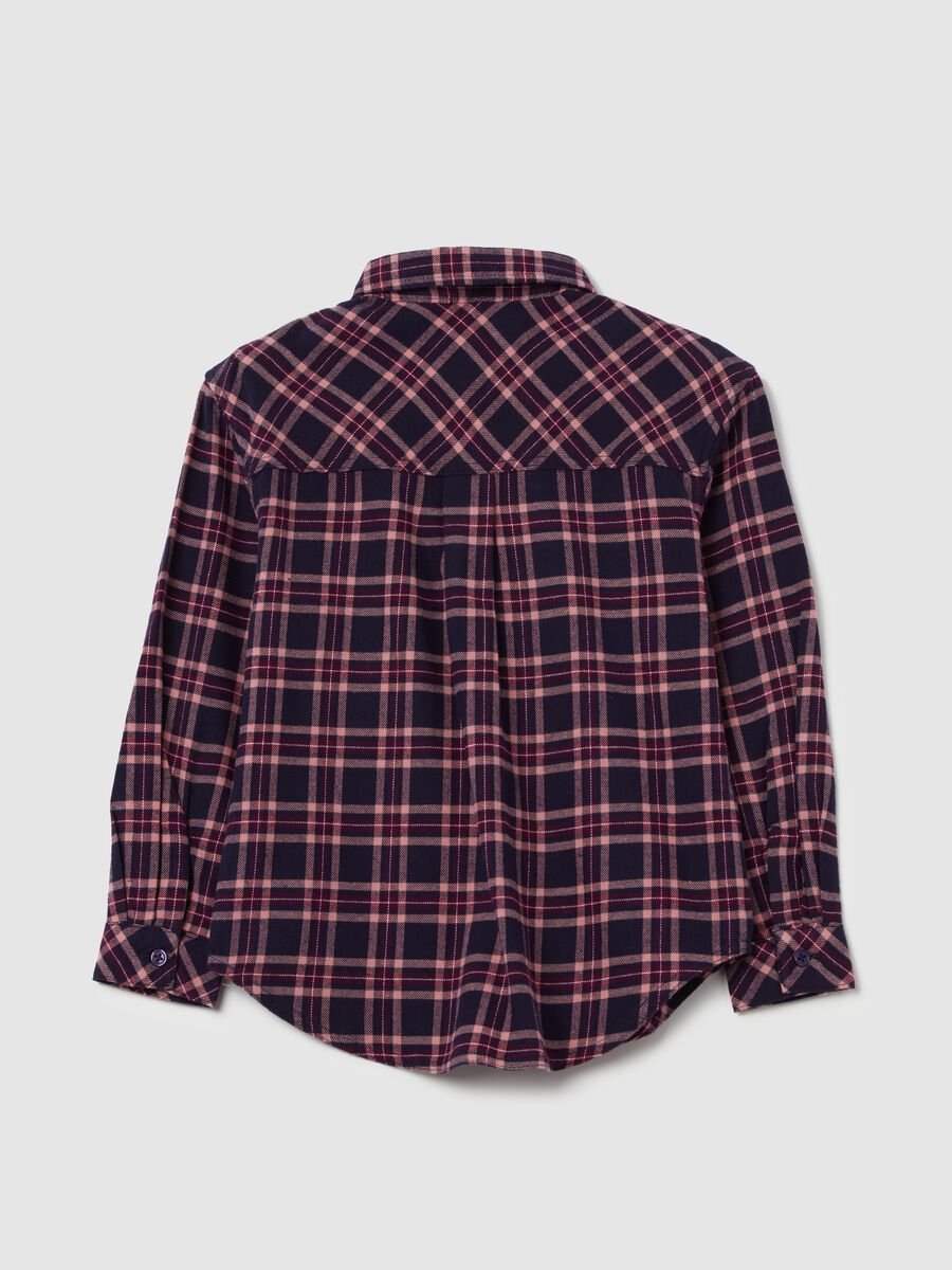 Flannel shirt with check pattern_1