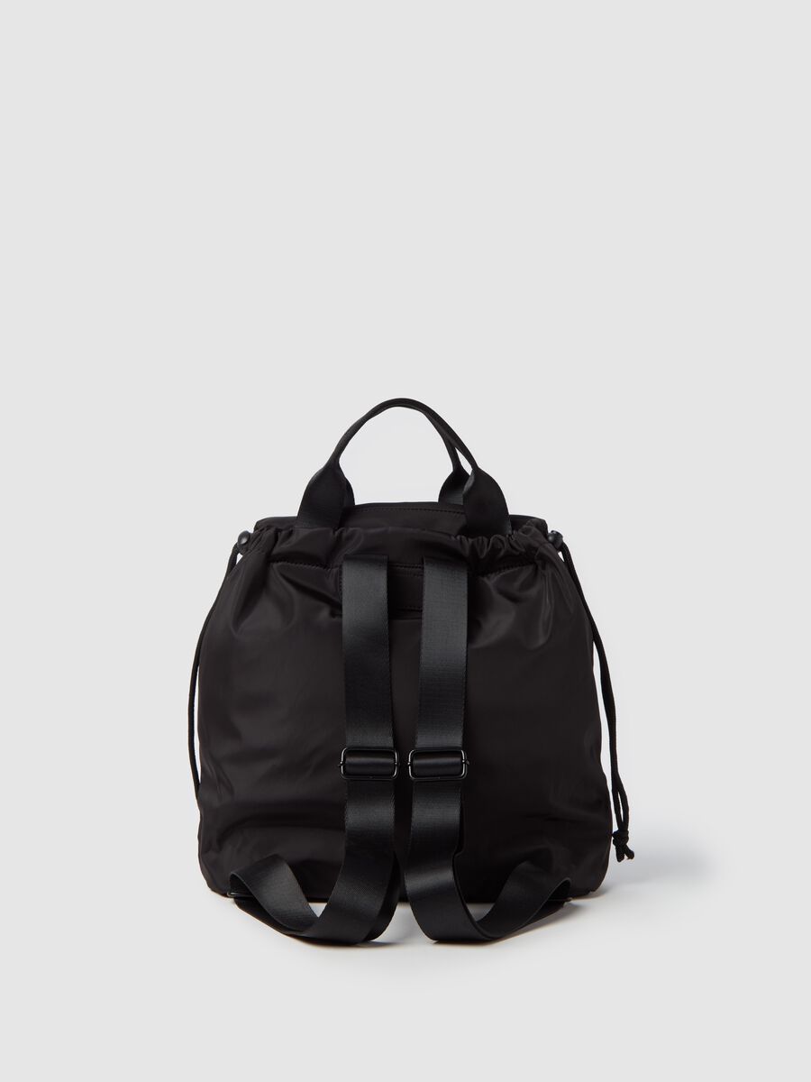 Mini backpack in nylon with double handles_1