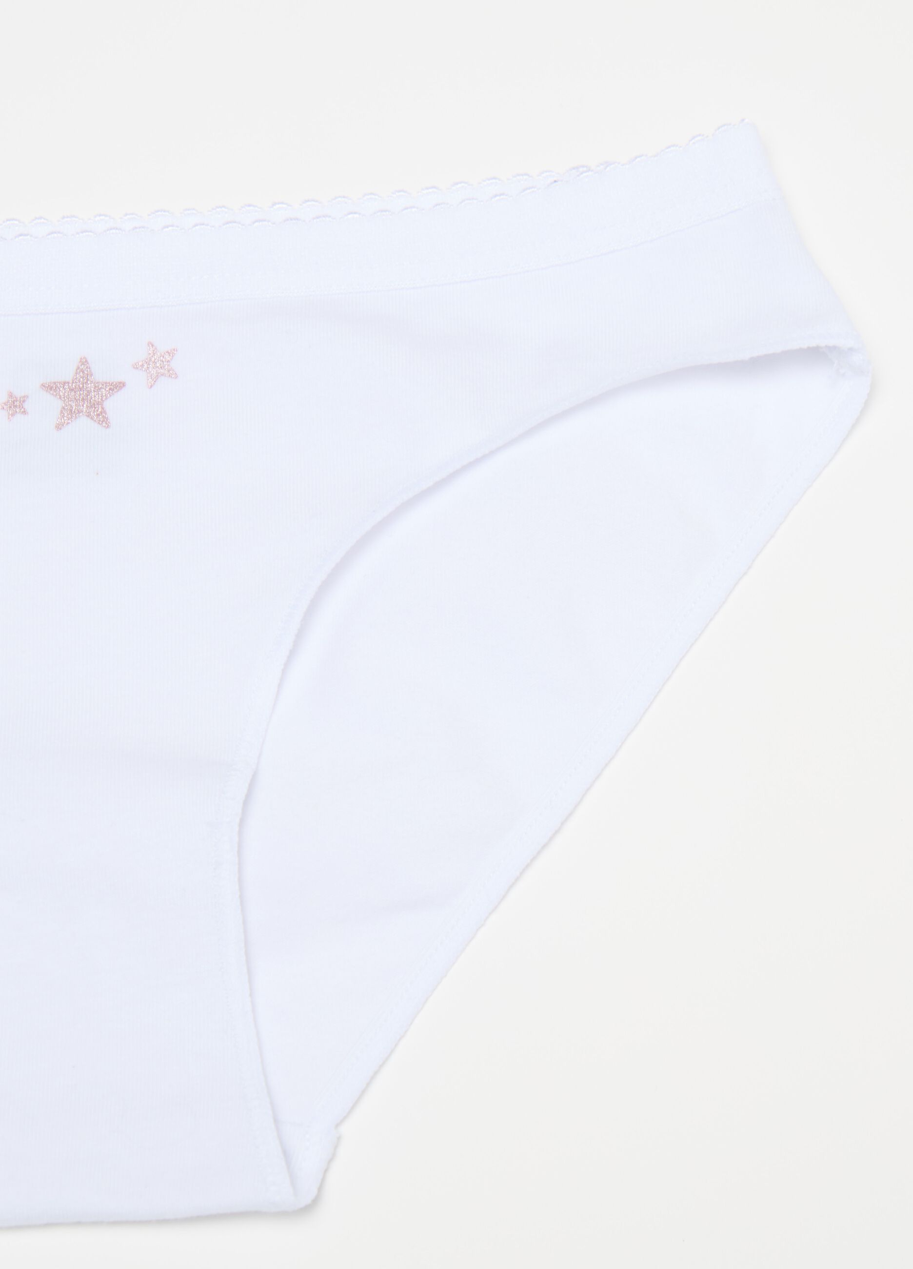 Organic cotton briefs with print