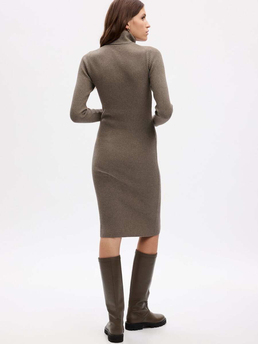 Midi ribbed pencil dress_1