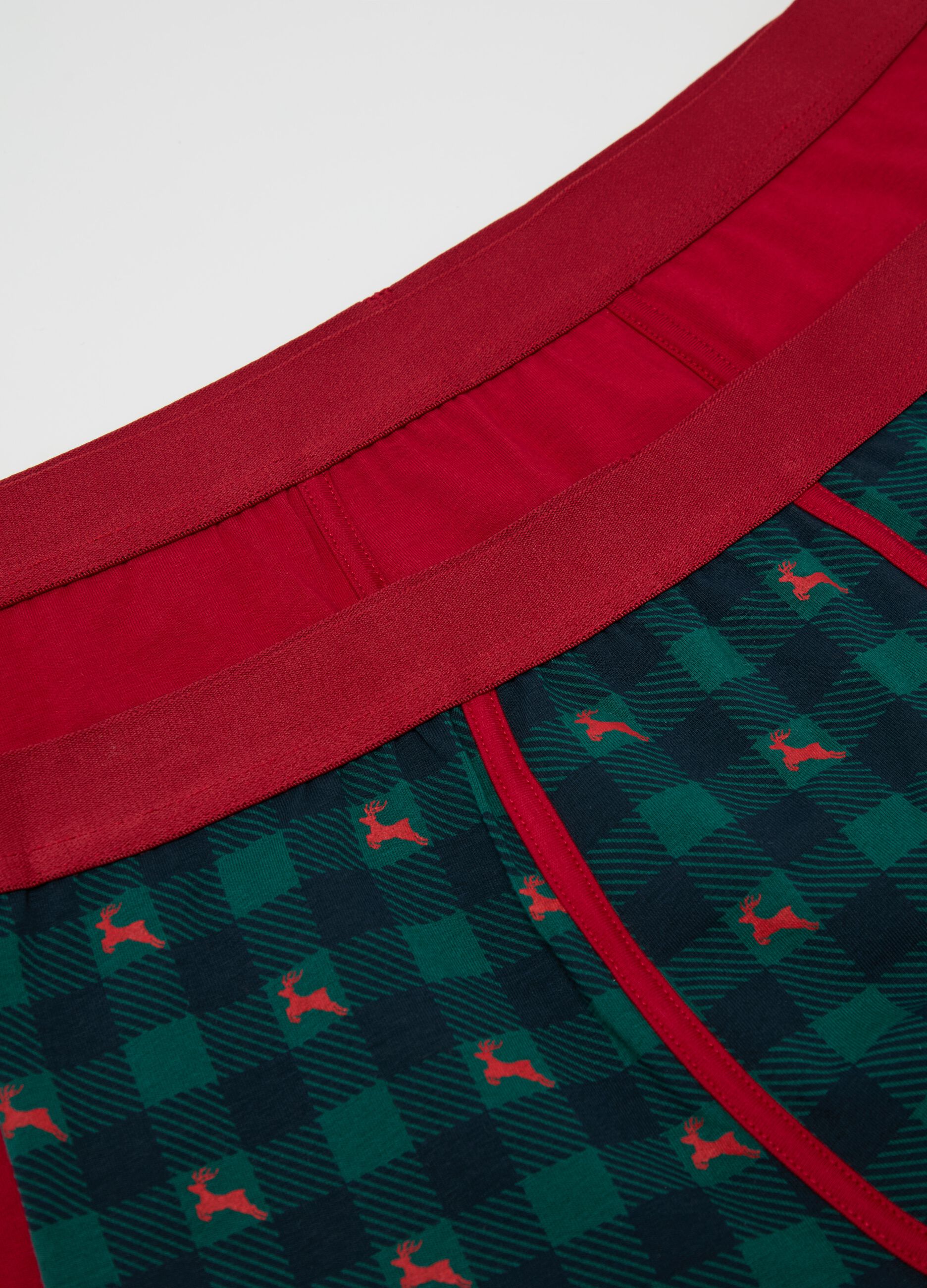 Bipack boxer in cotone bio fantasia tartan