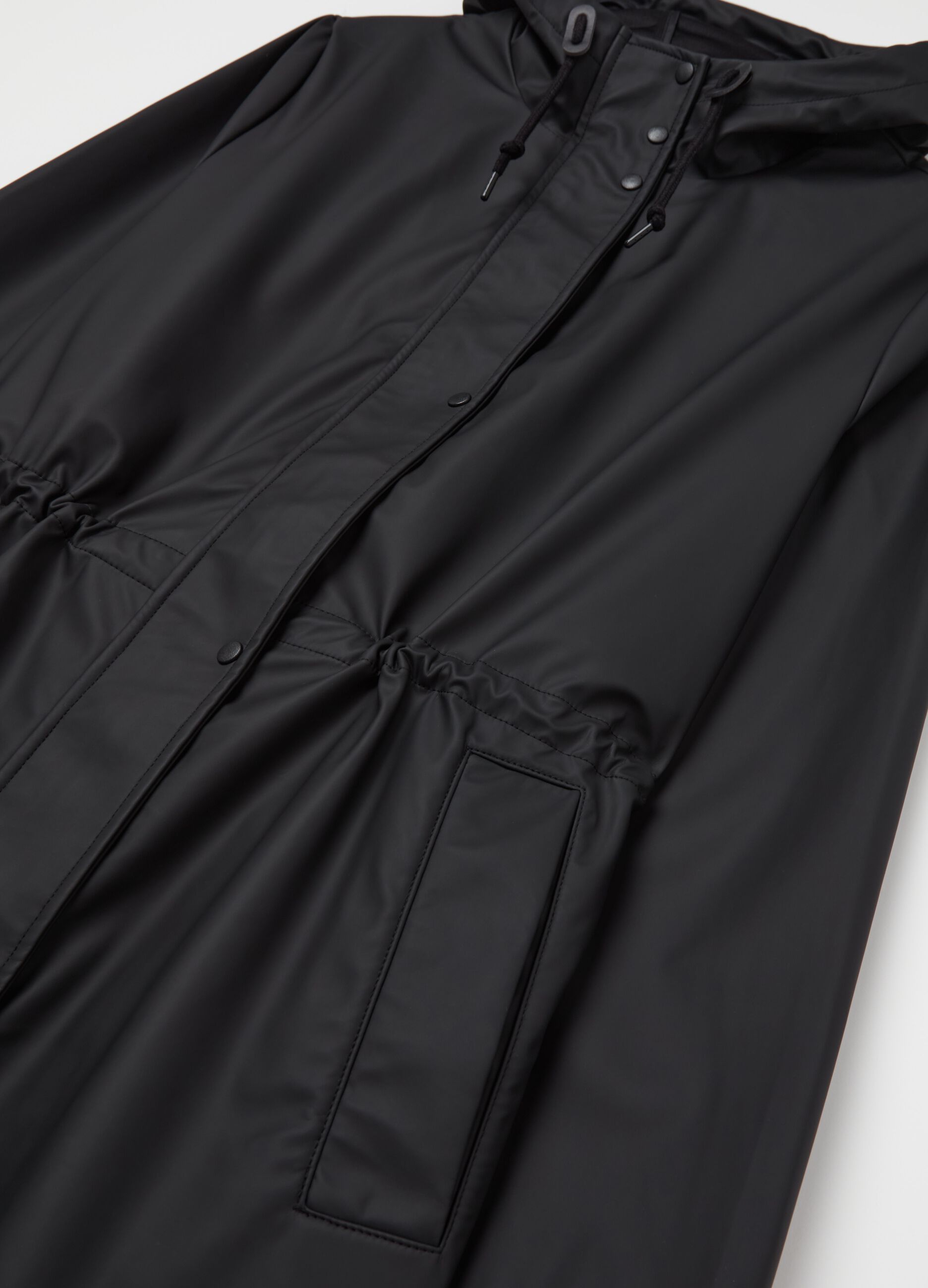 Curvy long waterproof jacket