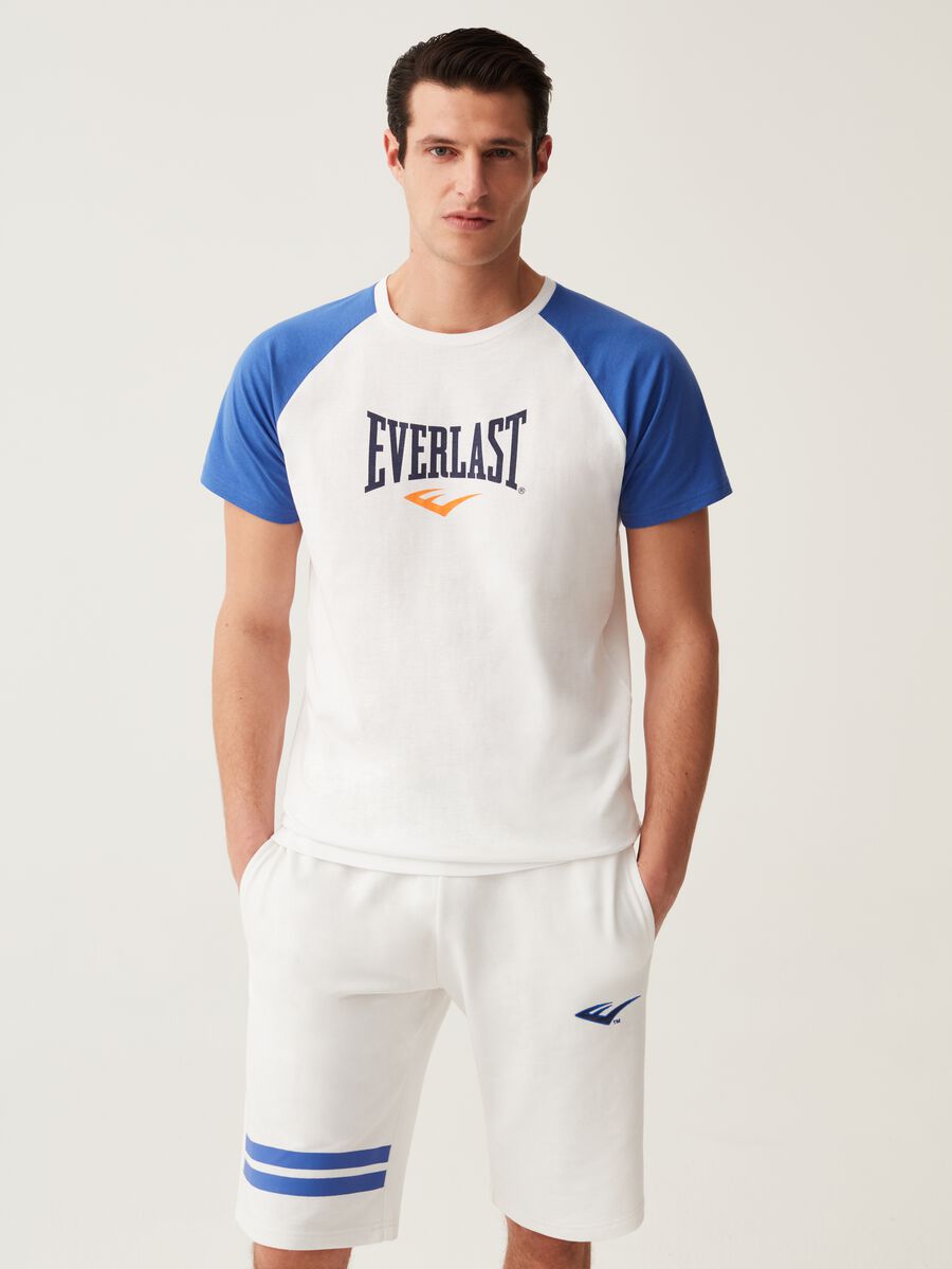 Plush Bermuda joggers with Everlast embroidery_0
