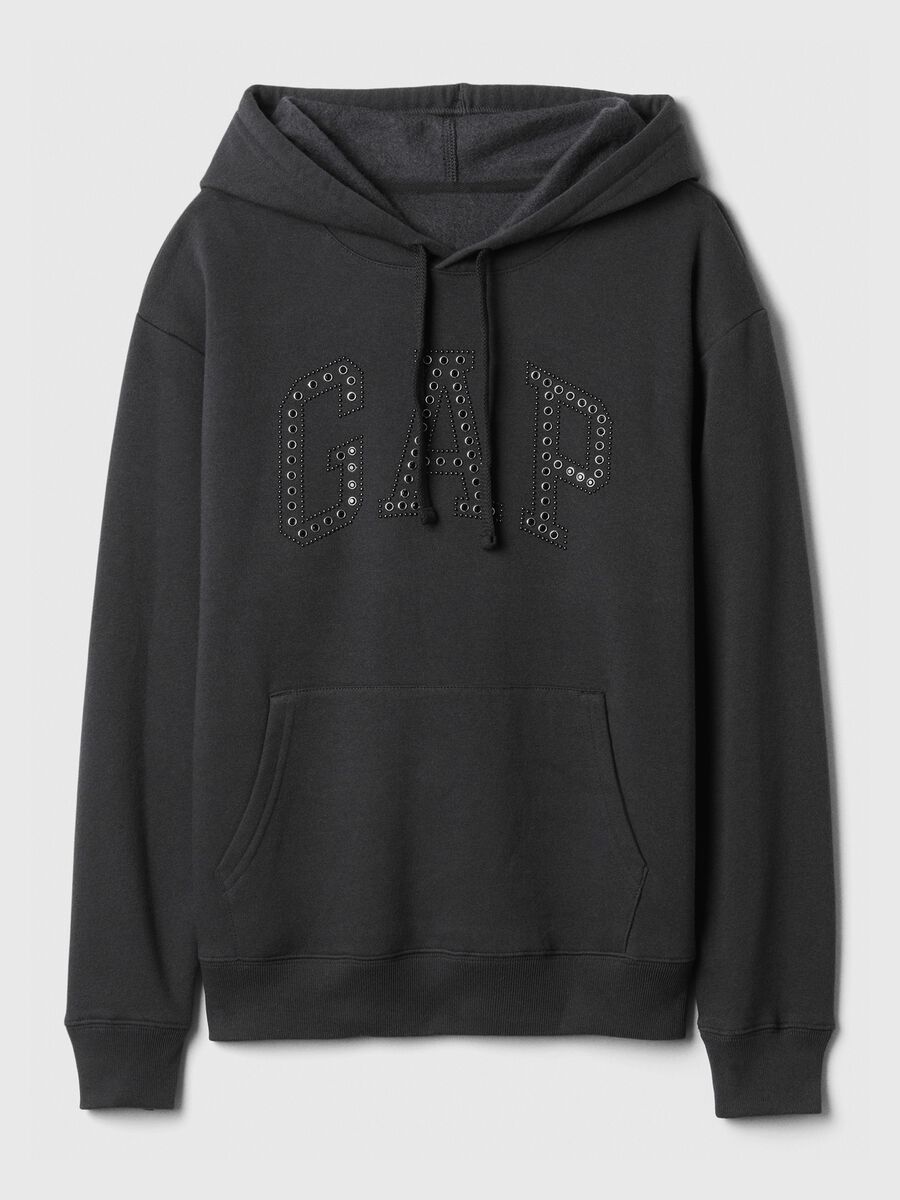 Sweatshirt with logo and studs_3