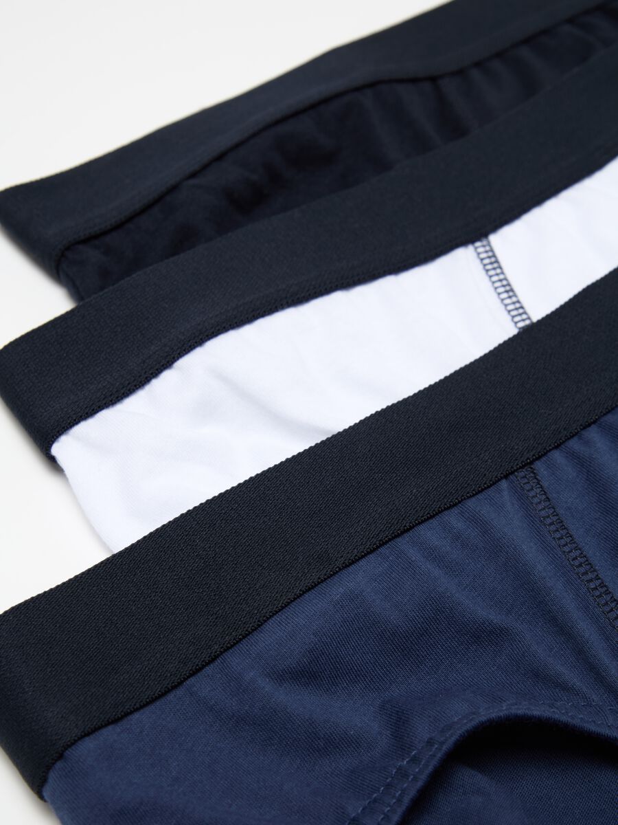 Five-pack briefs in cotton with external elastic_0