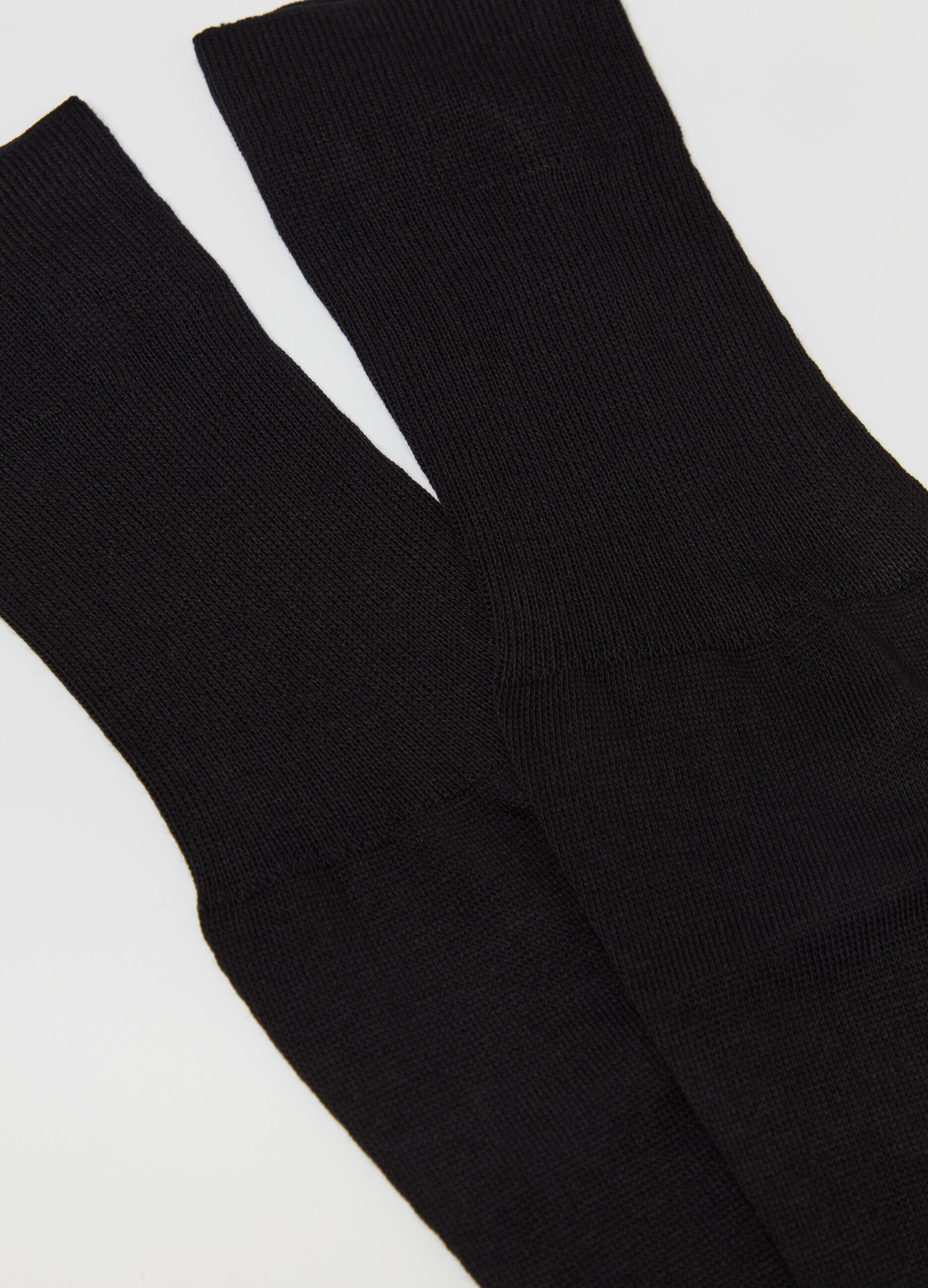 Two-pair pack long organic cotton socks