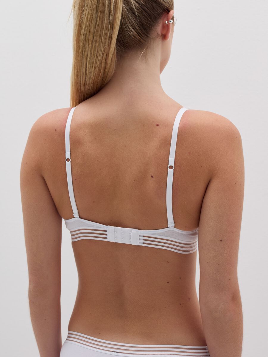 The Triangle stretch cotton soft triangle bra_2