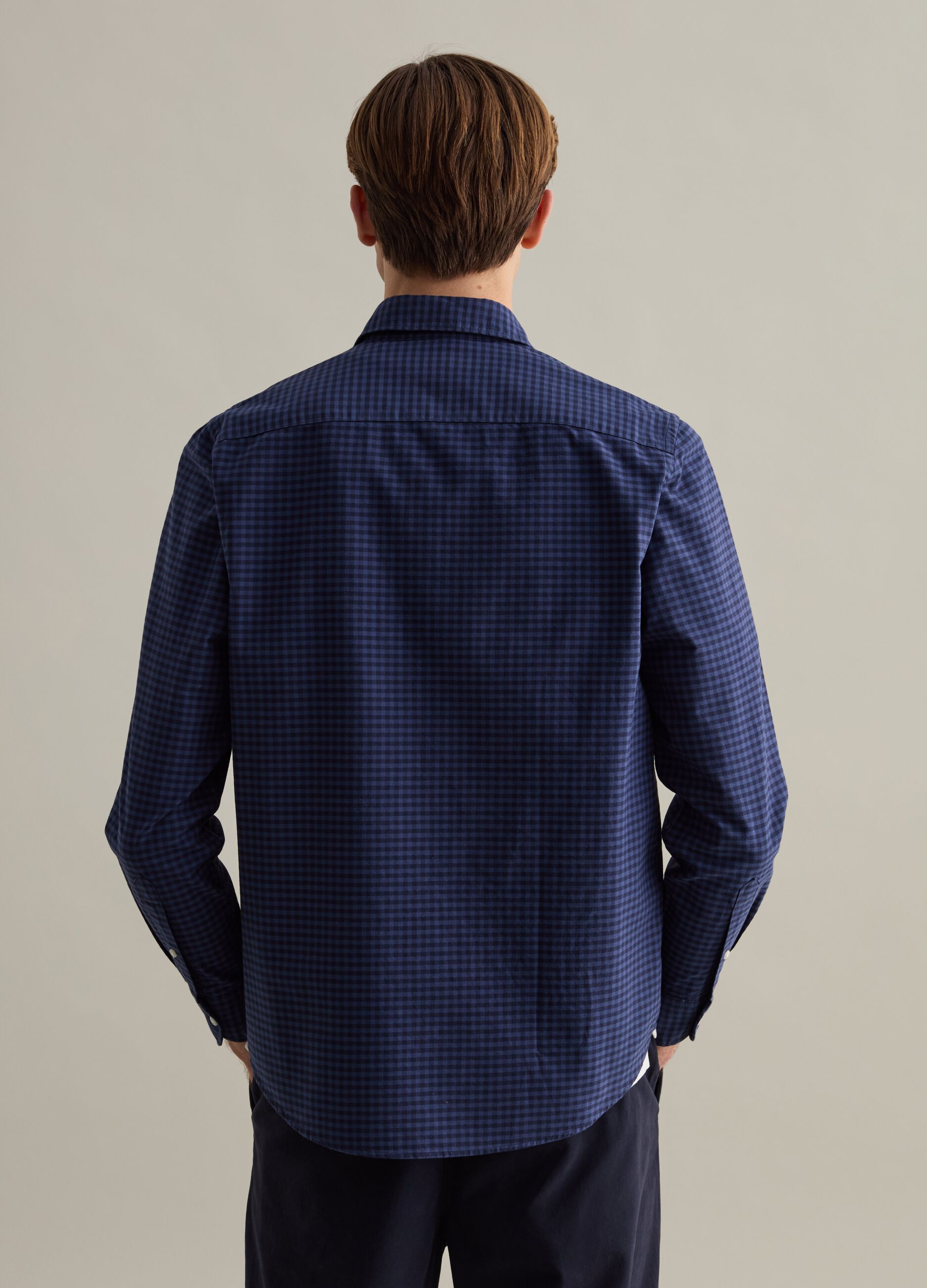 Check shirt in Oxford cotton