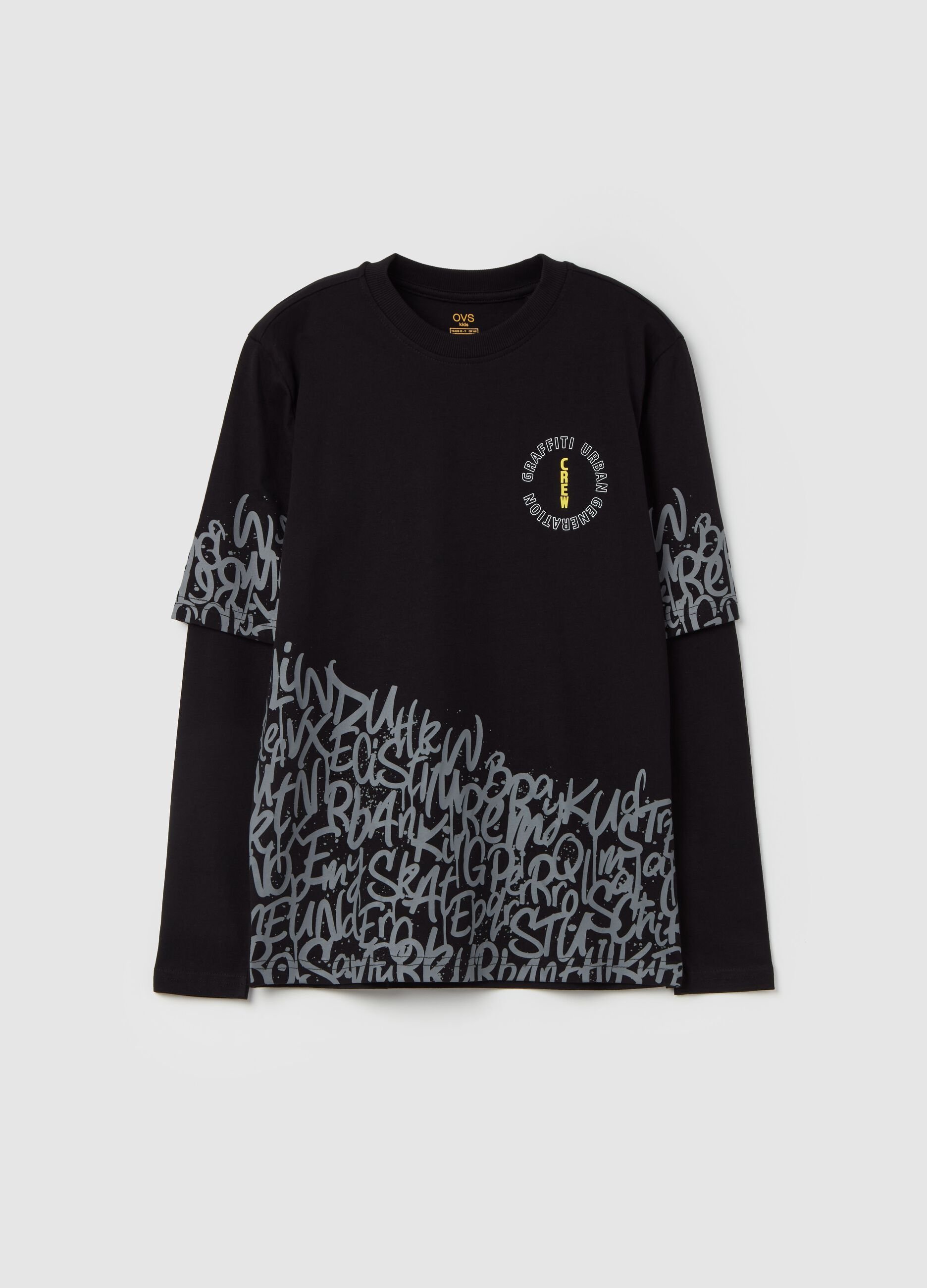 Long-sleeved T-shirt with print