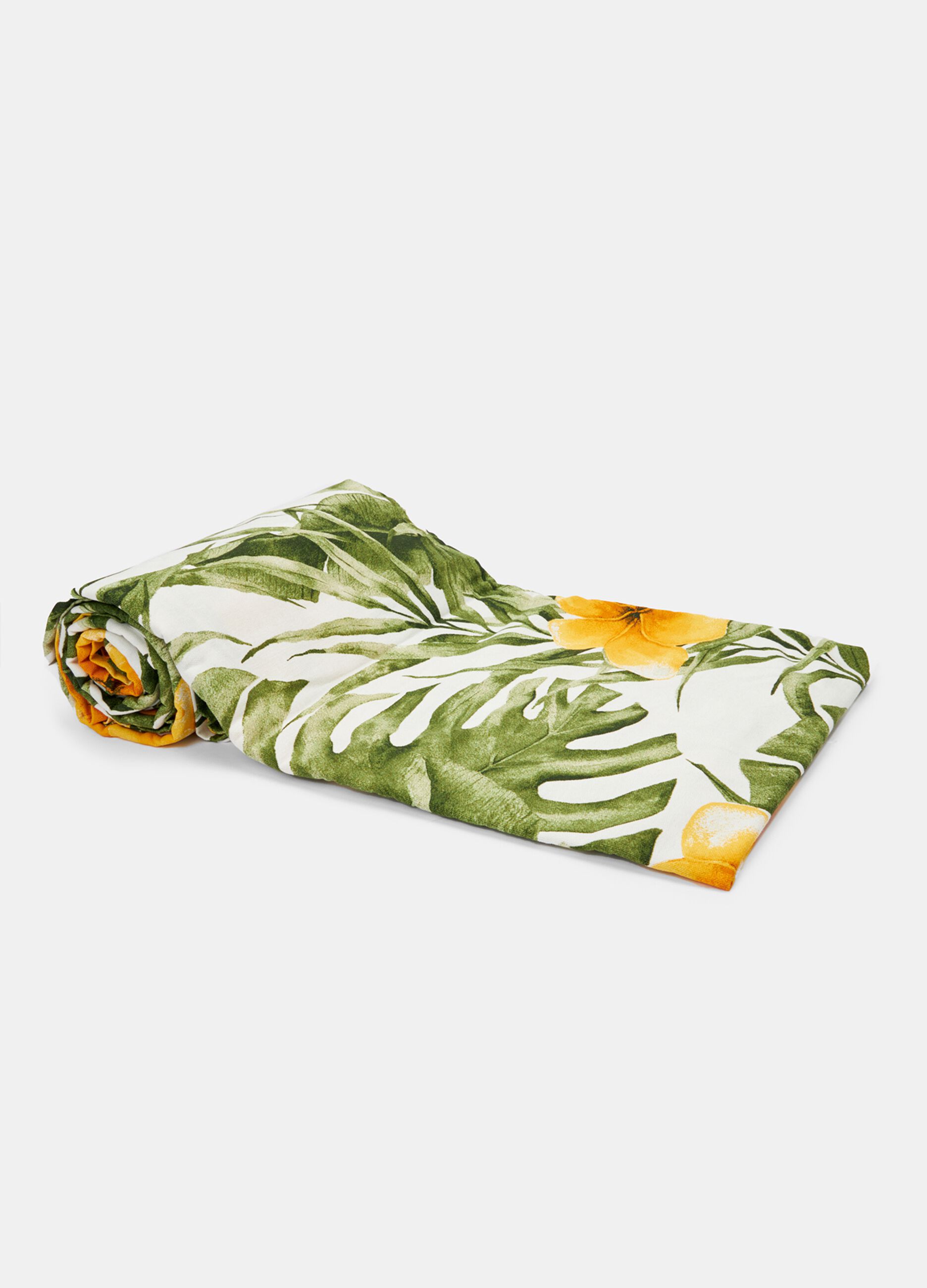 Cotton bath towel with print