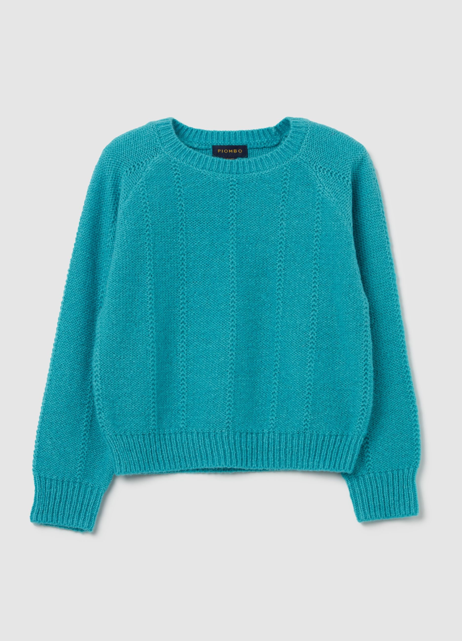 Pullover con trama pointelle