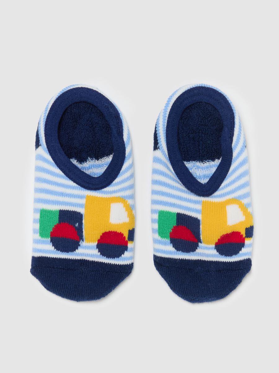 Slipper socks with lorry design_0