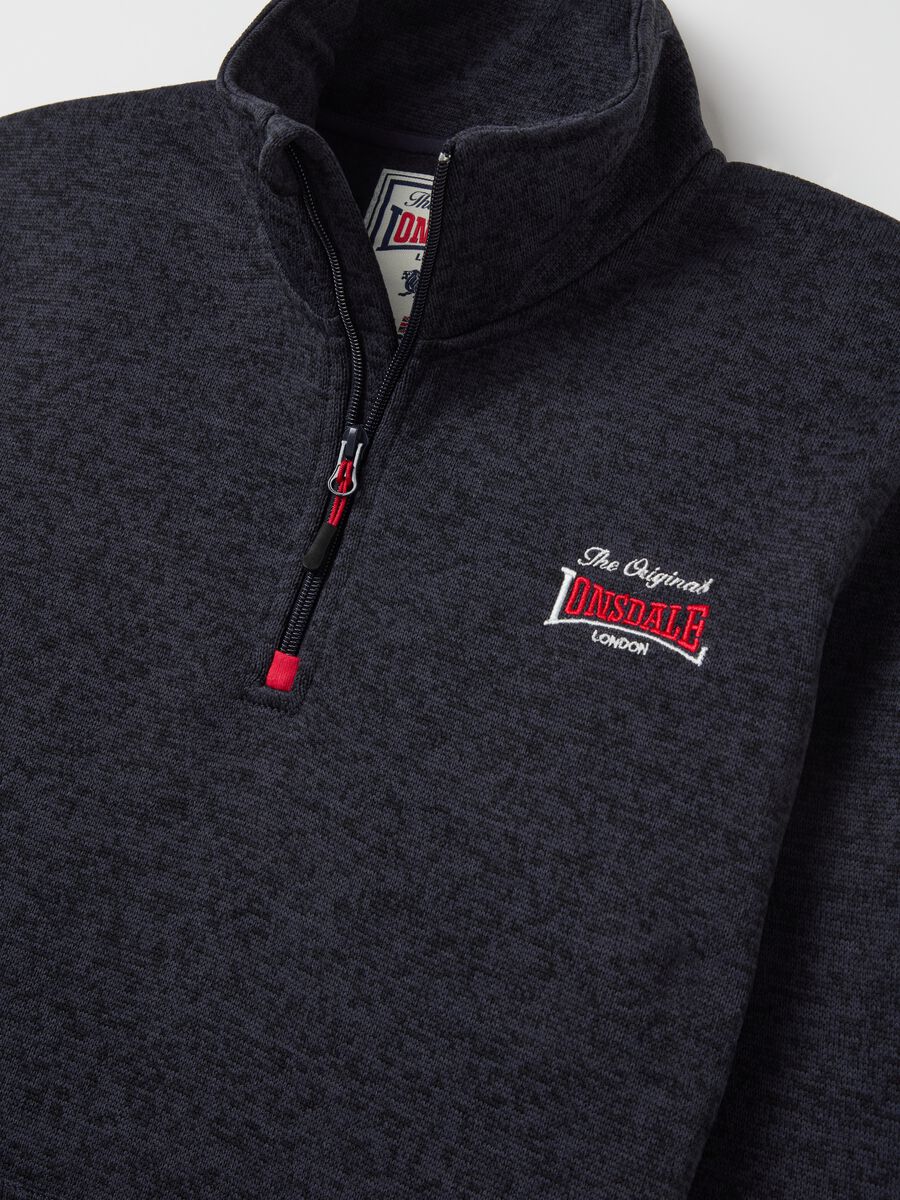 Half-zip sweatshirt with high neck and logo embroidery_5