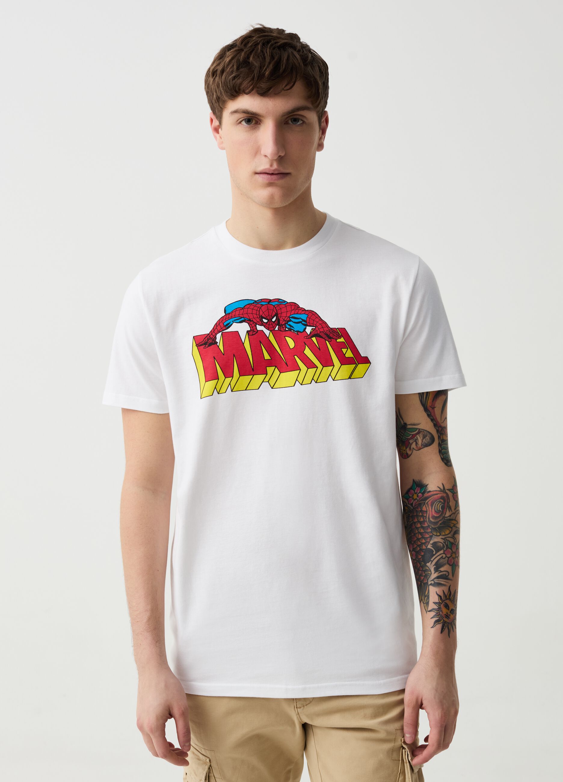 Ovs T-shirt in cotone con stampa Spider-Man