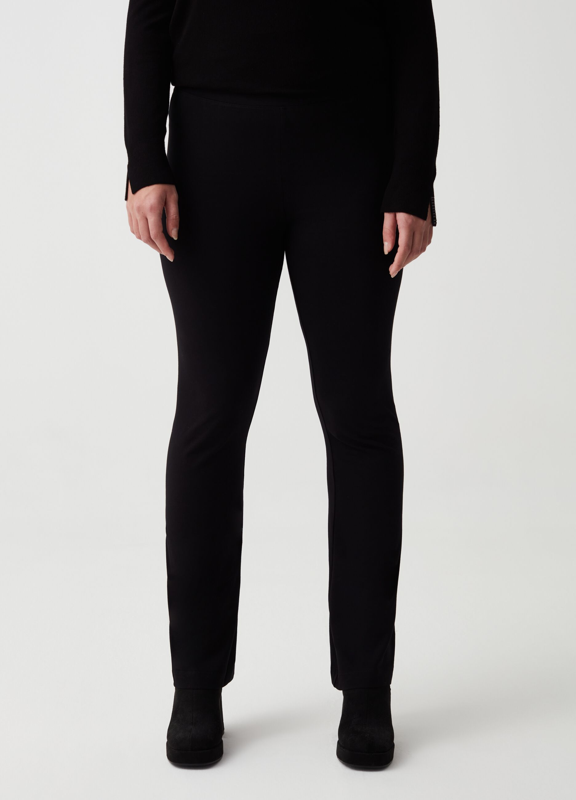 Curvy stretch bootcut-fit leggings