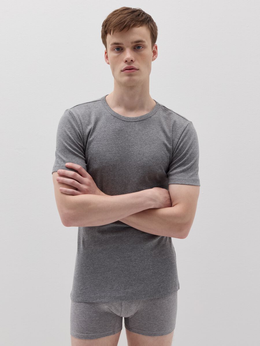 Two-pack undershirts with thin ribbing_0