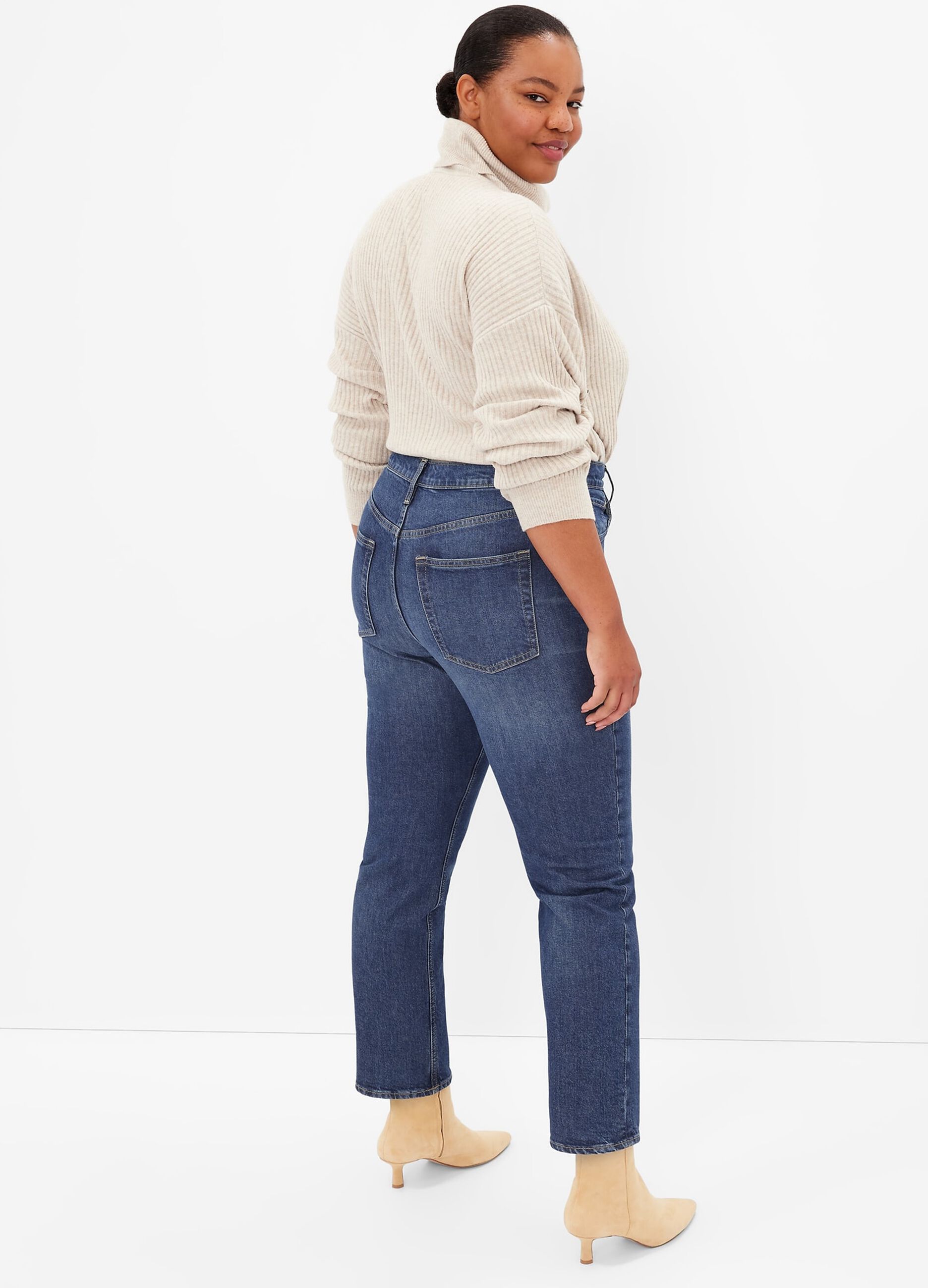 Skinny-fit mis-dyed-effect jeans